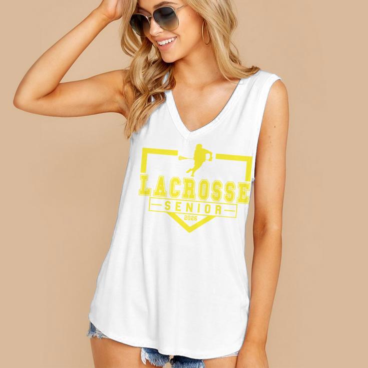 Lacrosse Senior Night Lacrosse Senior 2026 Graduation 20 Women's V-Neck Tank Top