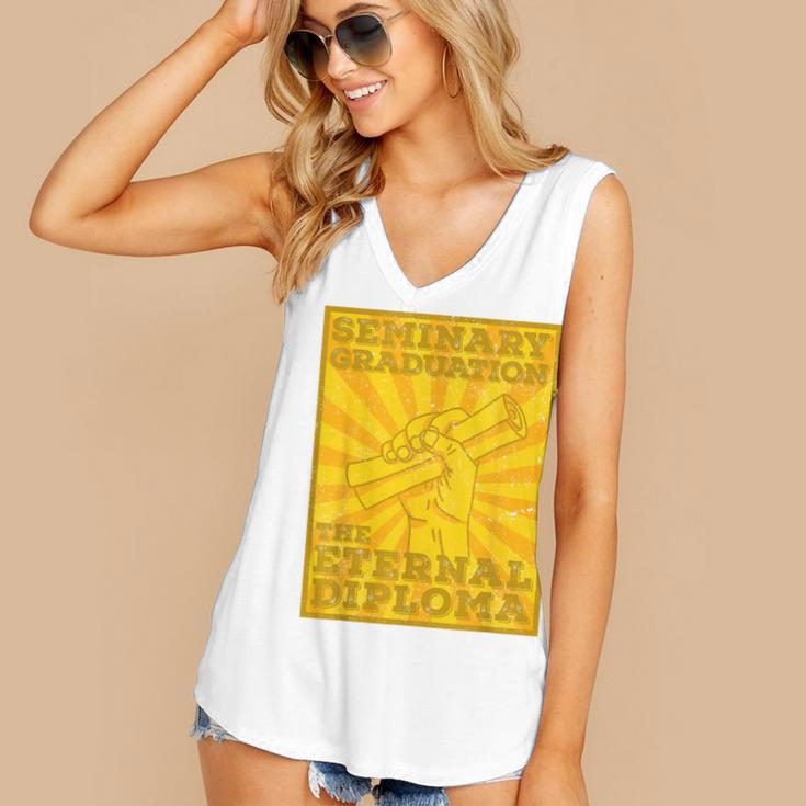 LDS Mormon Seminary Graduation Eternal Diploma Shirt Women's V-Neck Tank Top