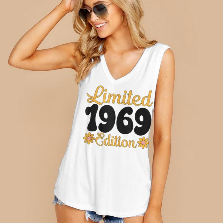 Limited 1969 Edition Retro Nostalgia Art Women's V-Neck Tank Top Limited 1969 Edition Retro Nostalgia Art Women's V-Neck Tank Top