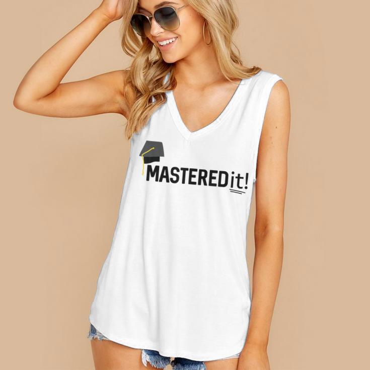 Masters Degree Graduation For Him Her Diploma T-Shirt Women's V-Neck Tank Top