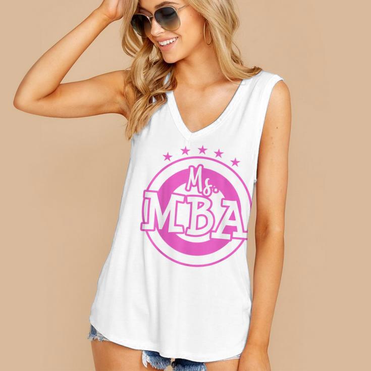 MBA Graduation Masters Business Administration T-Shirt Women's V-Neck Tank Top