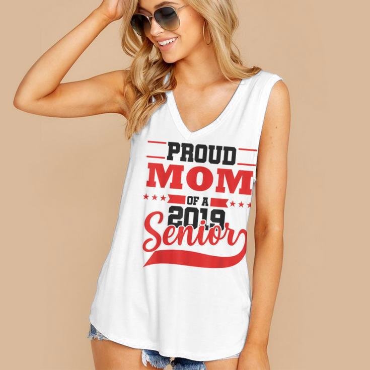 Mom Class Of 2019 Senior Graduation T-Shirt High School Women's V-Neck Tank Top