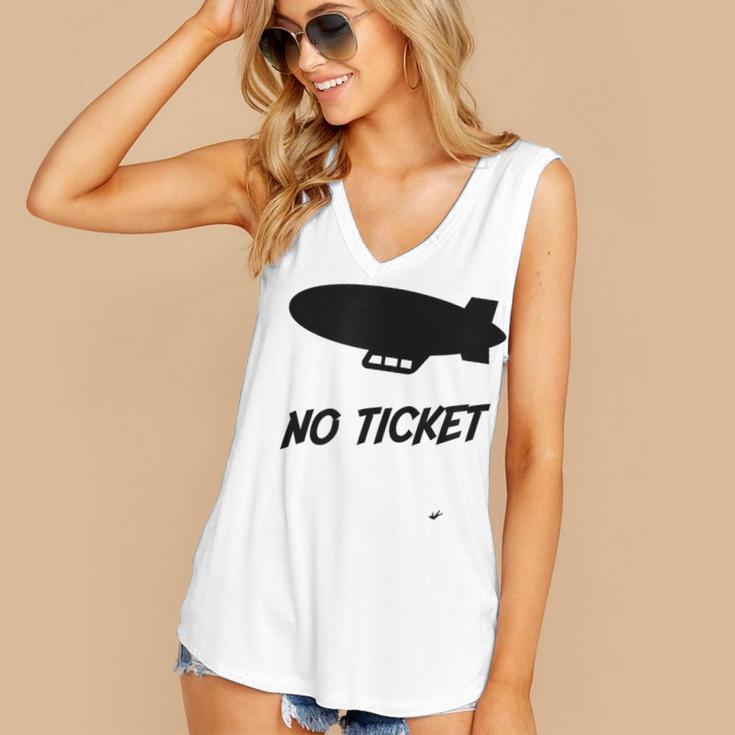 No Ticket Jones 80's Nostalgia Women's V-Neck Tank Top