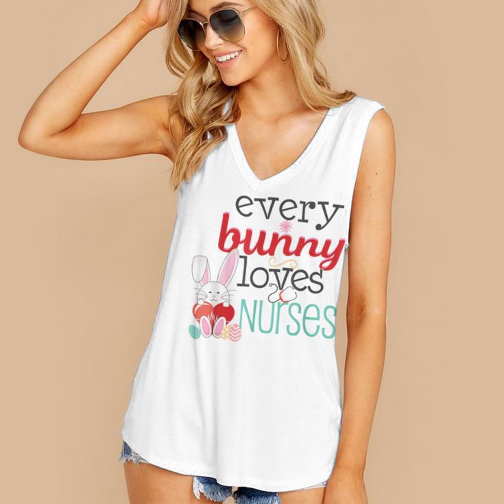 Nurse LPN RN CNA Easter Graduation Nursing 2021 Women's V-Neck Tank Top