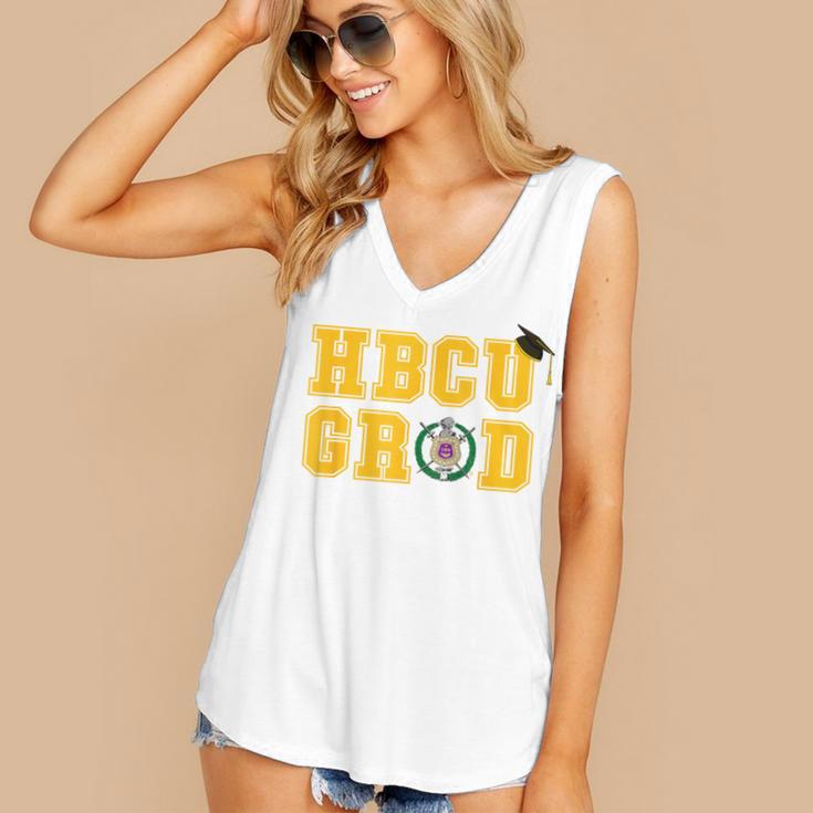 Omega Psi Phi Fraternity Paraphernalia HBCU Graduation Women's V-Neck Tank Top