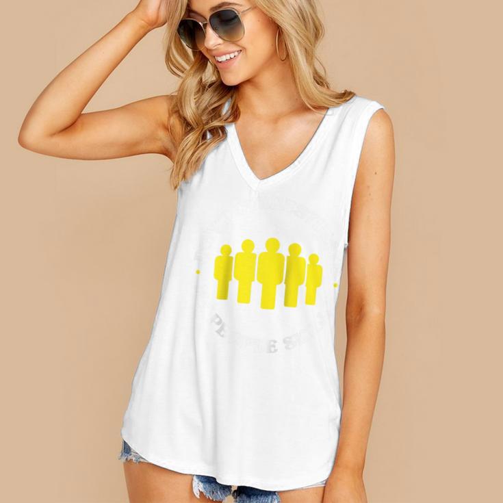 Overestimating Skills Introvert For Workers Raglan Baseball Tee Women's V-Neck Tank Top Overestimating Skills Introvert For Workers Raglan Baseball Tee Women's V-Neck Tank Top
