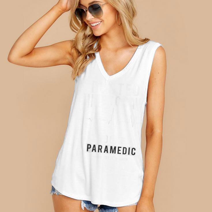 Paramedic School Graduation TShirt For Paramedic Busted Women's V-Neck Tank Top