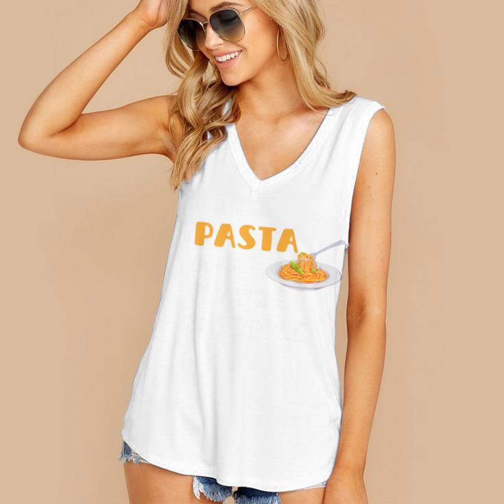 I Like Pasta And Maybe 3 People Introvert Foodie Premium Women's V-Neck Tank Top I Like Pasta And Maybe 3 People Introvert Foodie Premium Women's V-Neck Tank Top