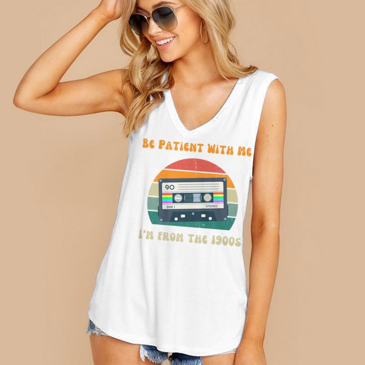 Be Patient With Me I'm From The 1900s Birthday Premium Women's V-Neck Tank Top