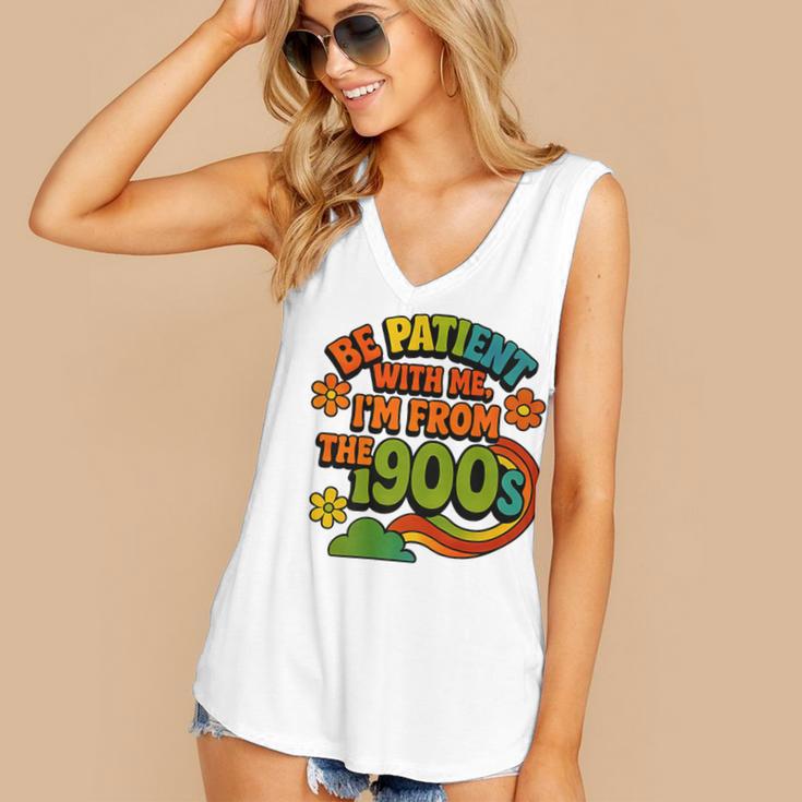 Be Patient With Me I'm From The 1900s Millennial Gen X Premium Women's V-Neck Tank Top