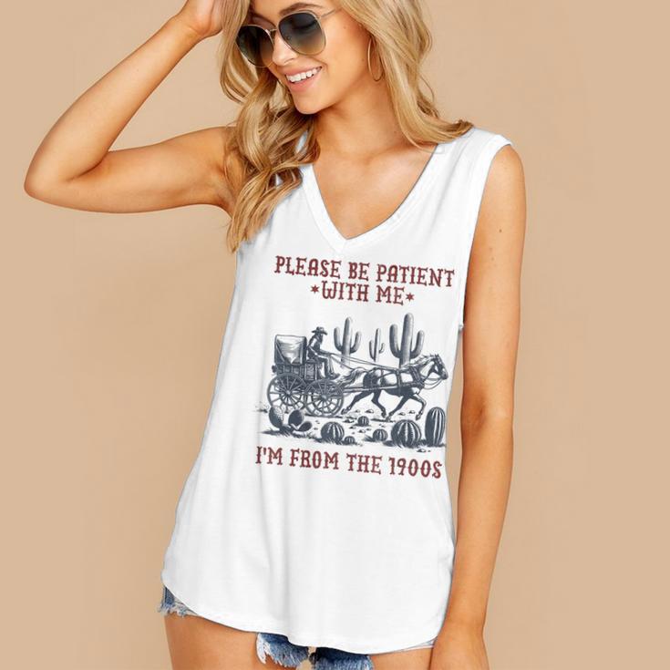 Please Be-Patient-With-Me I'm From The 1900s Women's V-Neck Tank Top Please Be-Patient-With-Me I'm From The 1900s Women's V-Neck Tank Top