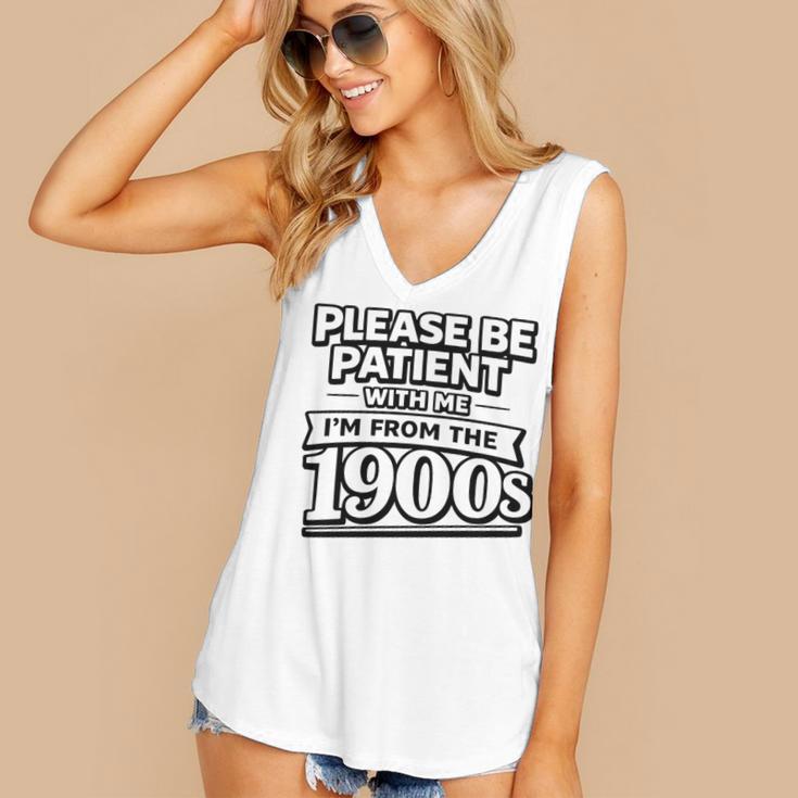 Please Be Patient I'm From The 1900s Boomer Gen-X Premium Tri-Blend Women's V-Neck Tank Top Please Be Patient I'm From The 1900s Boomer Gen-X Premium Tri-Blend Women's V-Neck Tank Top
