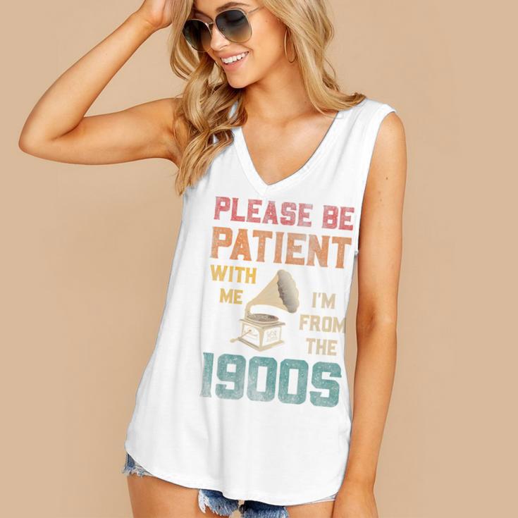 Please Be Patient With Me I'm From The 1900s Cool Gramophone Premium Women's V-Neck Tank Top Please Be Patient With Me I'm From The 1900s Cool Gramophone Premium Women's V-Neck Tank Top