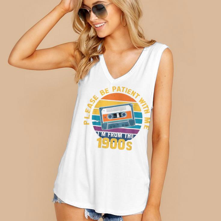Please Be Patient With Me I'm From The 1900s Dad Women's V-Neck Tank Top Please Be Patient With Me I'm From The 1900s Dad Women's V-Neck Tank Top