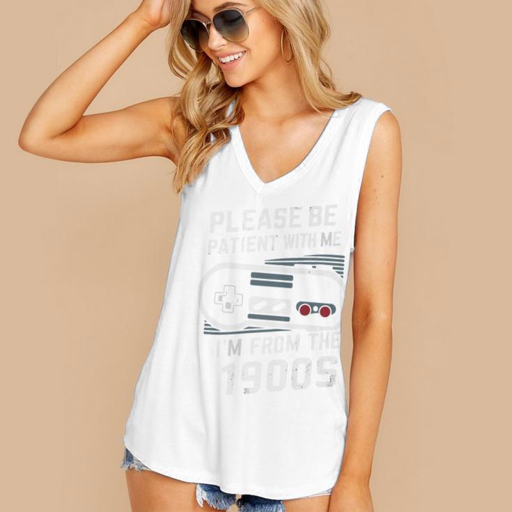 Please Be Patient I'm From The 1900s Father's Day Premium Women's V-Neck Tank Top Please Be Patient I'm From The 1900s Father's Day Premium Women's V-Neck Tank Top