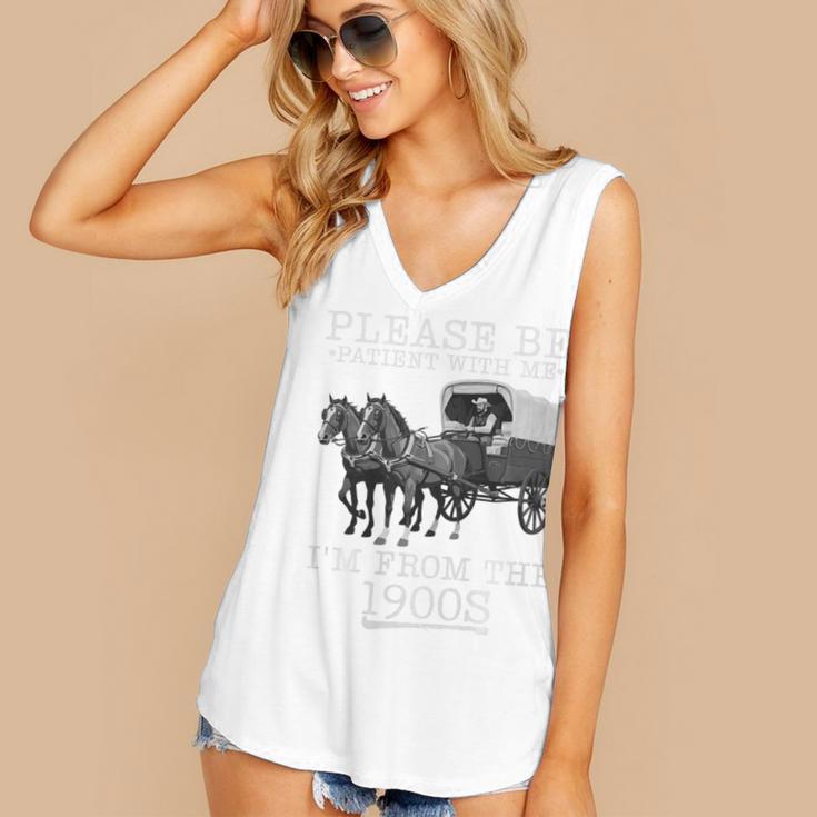 Please Be Patient With Me I'm From The 1900s Humorous Saying Premium Tri-Blend Women's V-Neck Tank Top Please Be Patient With Me I'm From The 1900s Humorous Saying Premium Tri-Blend Women's V-Neck Tank Top