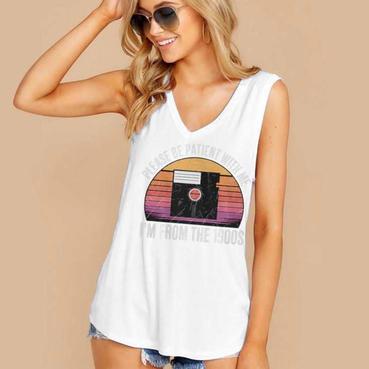 Please Be Patient With Me I'm From The 1900s PC Floppy Disk Premium Tri-Blend Women's V-Neck Tank Top Please Be Patient With Me I'm From The 1900s PC Floppy Disk Premium Tri-Blend Women's V-Neck Tank Top