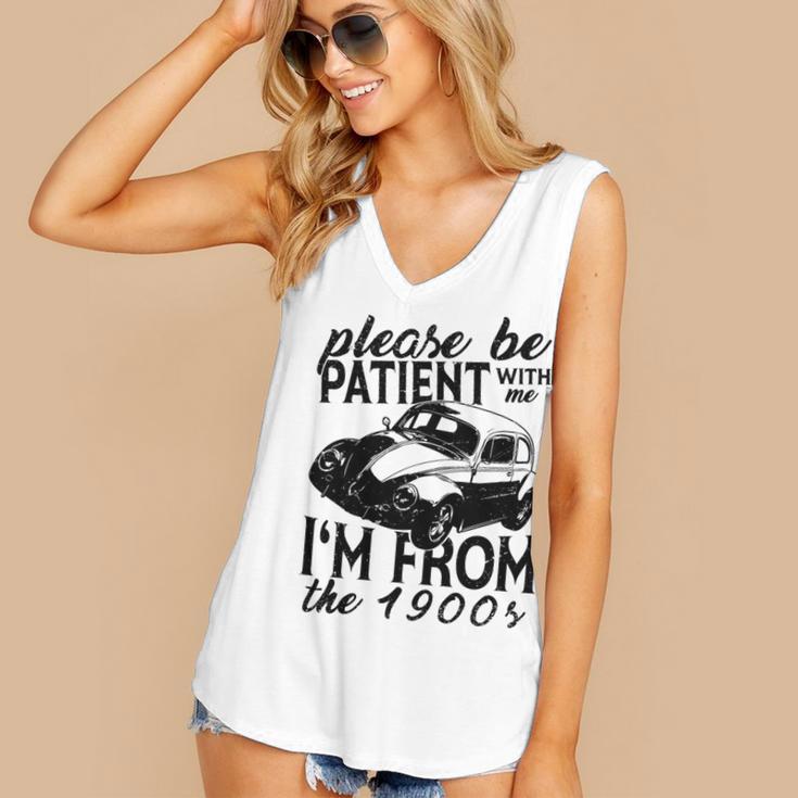 Please Be Patient With Me I'm From The 1900s Vintage Classic Premium Tri-Blend Women's V-Neck Tank Top