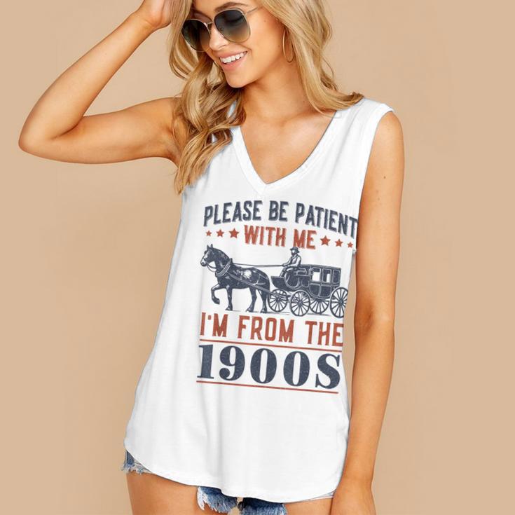 Please Be Patient I'm From The 1900s Vintage Dad Women's V-Neck Tank Top