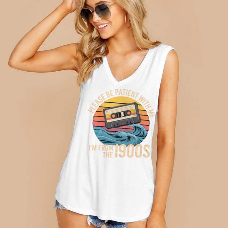 Please Be Patient With Me I'm From The 1900s Vintage Humor Premium Tri-Blend Women's V-Neck Tank Top Please Be Patient With Me I'm From The 1900s Vintage Humor Premium Tri-Blend Women's V-Neck Tank Top