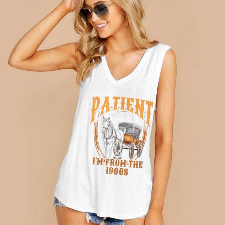 Please Be Patient With Me I'm From The 1900s Vintage Lover Premium Women's V-Neck Tank Top