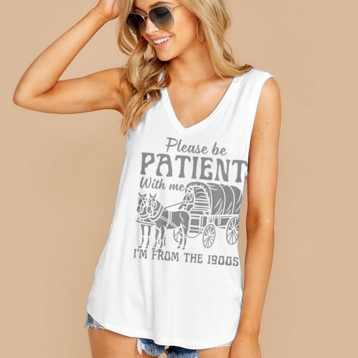 Please Be Patient With Me I'm From The 1900s Vintage 1900s Premium Tri-Blend Women's V-Neck Tank Top Please Be Patient With Me I'm From The 1900s Vintage 1900s Premium Tri-Blend Women's V-Neck Tank Top