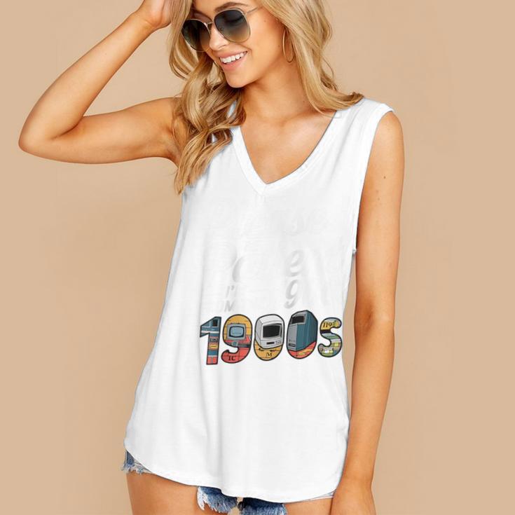 Please Be Patient I'm From The 1900s Vintage Tech Graphic Raglan Baseball Tee Women's V-Neck Tank Top Please Be Patient I'm From The 1900s Vintage Tech Graphic Raglan Baseball Tee Women's V-Neck Tank Top