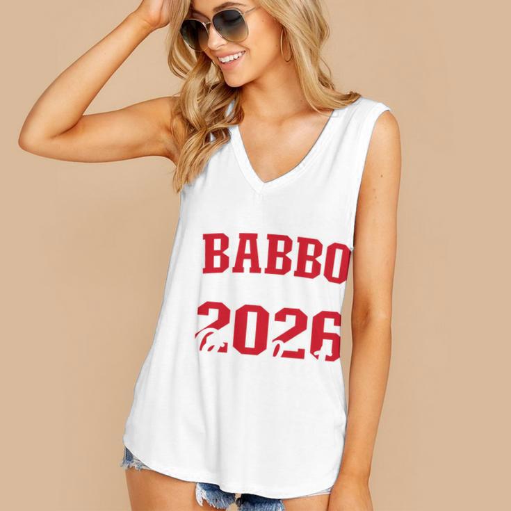 Proud Babbo Of a Class Of 2026 Graduate For Graduation Women's V-Neck Tank Top