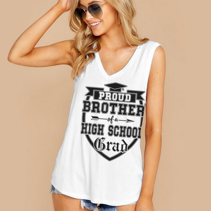 Proud Brother Of a High School Grad Senior Graduation Shirt Women's V-Neck Tank Top