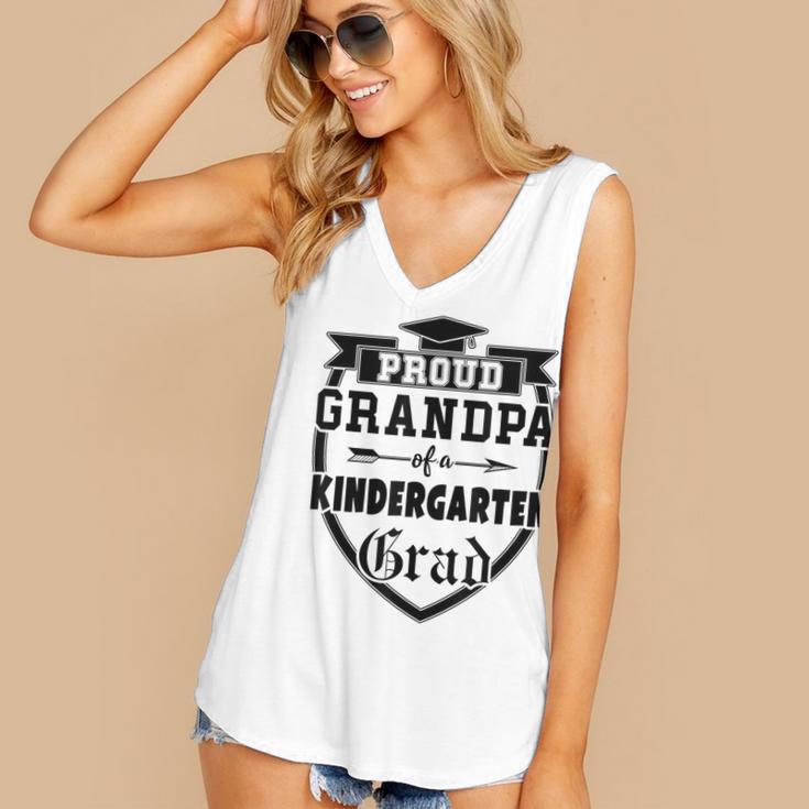 Proud Grandpa Of a Kindergarten Grad Graduation Shirt Women's V-Neck Tank Top