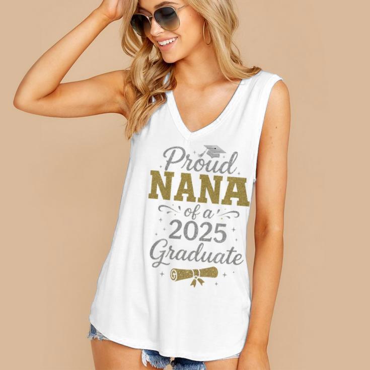 Proud Nana Of a 2025 Graduate Senior Graduation Women Premium Tri-Blend Women's V-Neck Tank Top