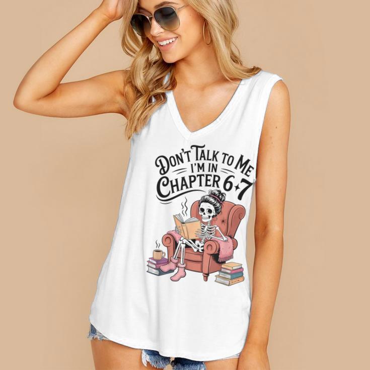Reading 67 Six Seven Meme English Teacher Book Lover Women's V-Neck Tank Top Reading 67 Six Seven Meme English Teacher Book Lover Women's V-Neck Tank Top