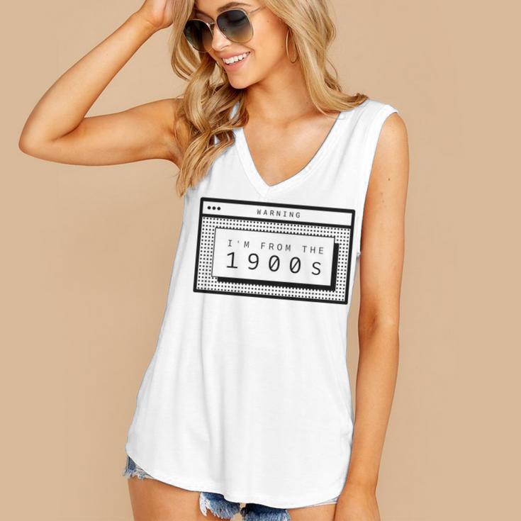 Retro Computer Screen I'm From The 1900s Birthday Women's V-Neck Tank Top Retro Computer Screen I'm From The 1900s Birthday Women's V-Neck Tank Top