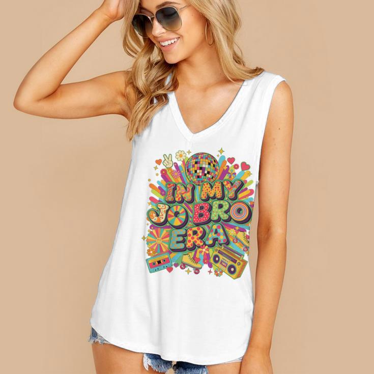 Retro Nostalgia Era Disco Groovy 80s 90s Vintage Aesthetic Premium Tri-Blend Women's V-Neck Tank Top Retro Nostalgia Era Disco Groovy 80s 90s Vintage Aesthetic Premium Tri-Blend Women's V-Neck Tank Top