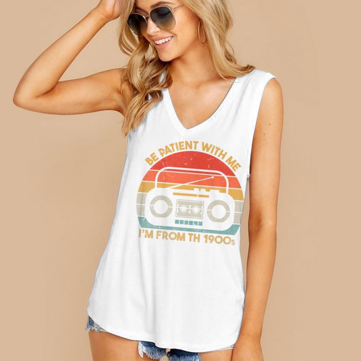 Retro Be Patient With Me I'm From The 1900s Premium Women's V-Neck Tank Top Retro Be Patient With Me I'm From The 1900s Premium Women's V-Neck Tank Top