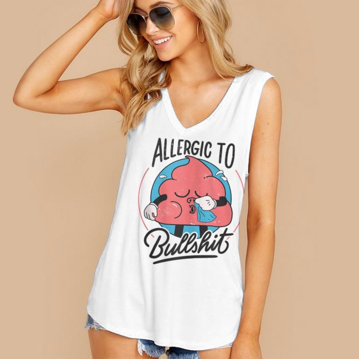 Retro Toon Introvert Sarcasm Anti-Social Nihilism Women's V-Neck Tank Top Retro Toon Introvert Sarcasm Anti-Social Nihilism Women's V-Neck Tank Top