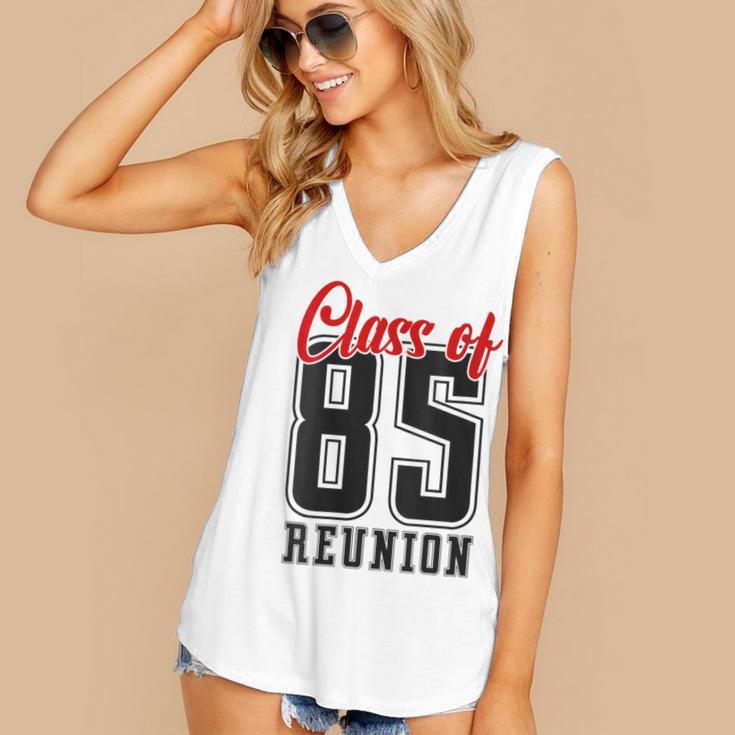 Reunion 1985 Matching Graduation High School Class Of 1985 Women's V-Neck Tank Top