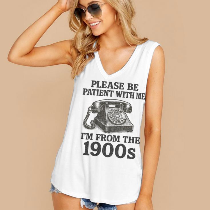 Sarcastic Please Be Patient I'm From The 1900s Premium Tri-Blend Women's V-Neck Tank Top Sarcastic Please Be Patient I'm From The 1900s Premium Tri-Blend Women's V-Neck Tank Top