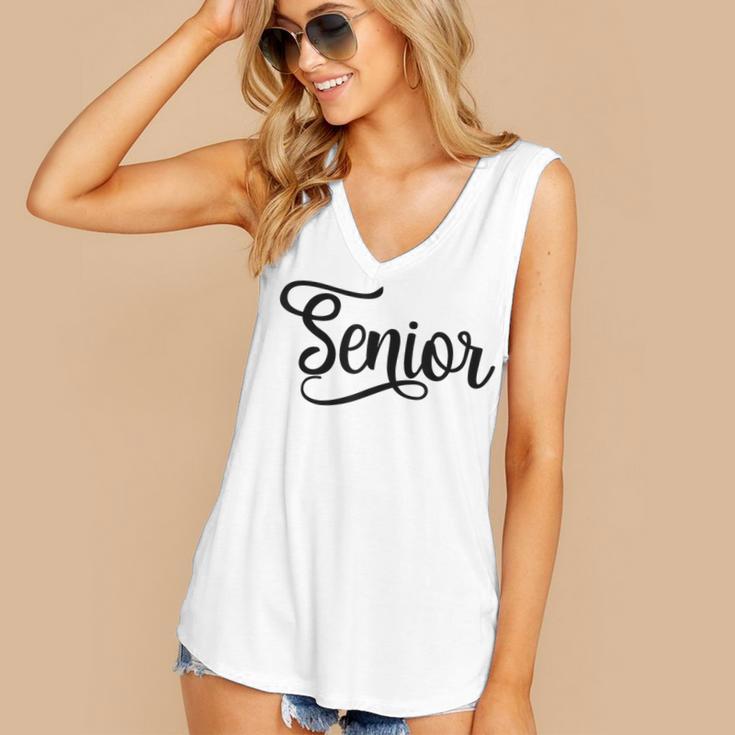 That Says Senior Cursive Script Graduation Women's V-Neck Tank Top