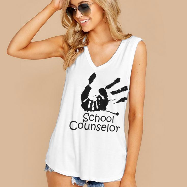 School Counselor t Shirt School Teacher Graduation Idea Women's V-Neck Tank Top