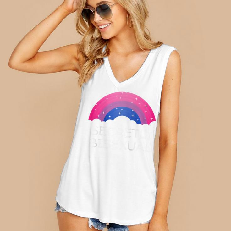 Secretly Bisexual Bi Introvert Bi Pride Antisocial LGBTQ Raglan Baseball Tee Women's V-Neck Tank Top Secretly Bisexual Bi Introvert Bi Pride Antisocial LGBTQ Raglan Baseball Tee Women's V-Neck Tank Top