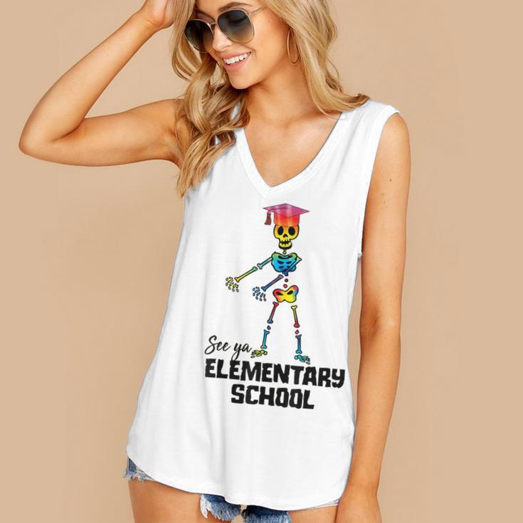 See Ya Elementary School Shirt Tie Dye Graduation Tee Women's V-Neck Tank Top