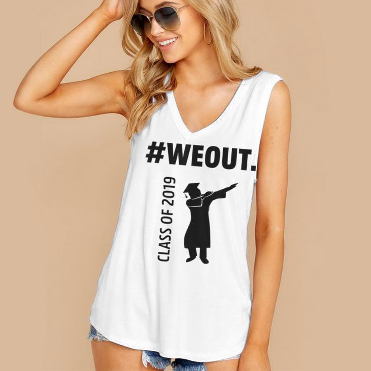 Senior 2019 Grad College High School Graduation Women's V-Neck Tank Top