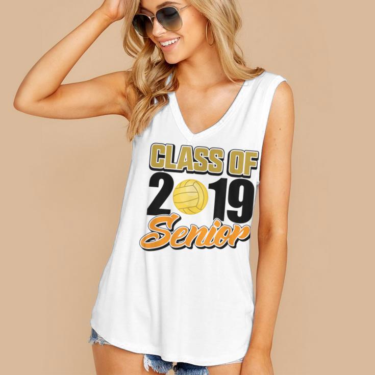 Senior Class Of 2019 Tshirt Graduation School Volleyball Women's V-Neck Tank Top