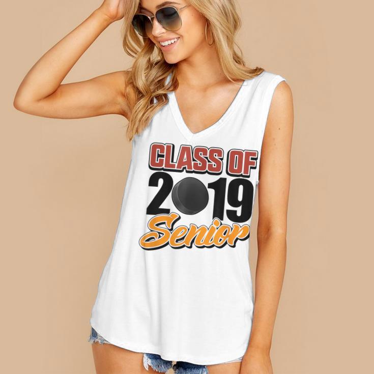 Senior Class Of 2019 Tshirt Graduation Students Hockey Women's V-Neck Tank Top