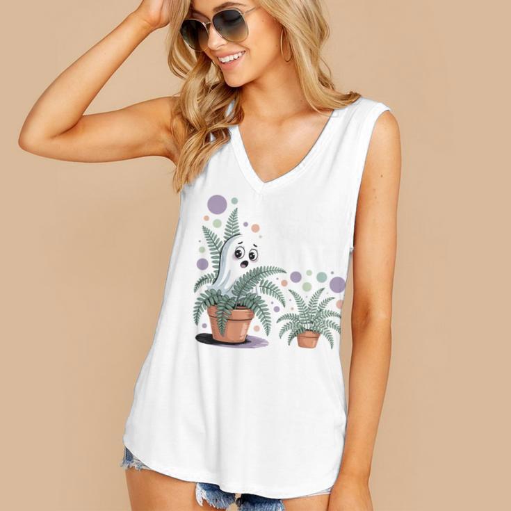 Social Anxiety Introvert Nervous Awkward Socially Women's V-Neck Tank Top