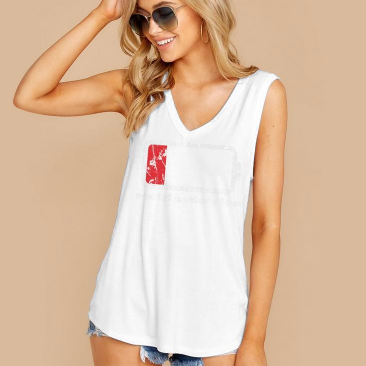 Social Battery Low Introvert Premium Women's V-Neck Tank Top Social Battery Low Introvert Premium Women's V-Neck Tank Top