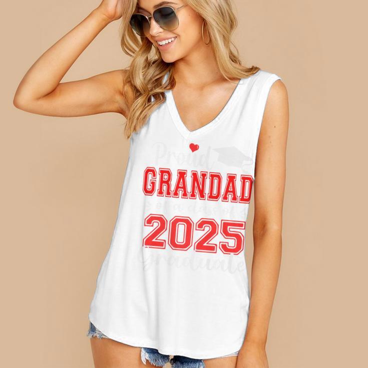 Super Proud Grandad Of 2025 Graduate Graduation Family Premium Women's V-Neck Tank Top