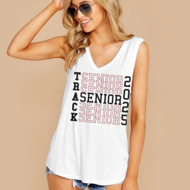 Track Senior Night Track Senior 2025 Graduation 60 Women's V-Neck Tank Top