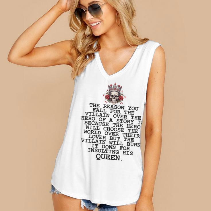 In My Villain Era Dark Romance Smutty Books Lovers Smut Book Women's V-Neck Tank Top In My Villain Era Dark Romance Smutty Books Lovers Smut Book Women's V-Neck Tank Top